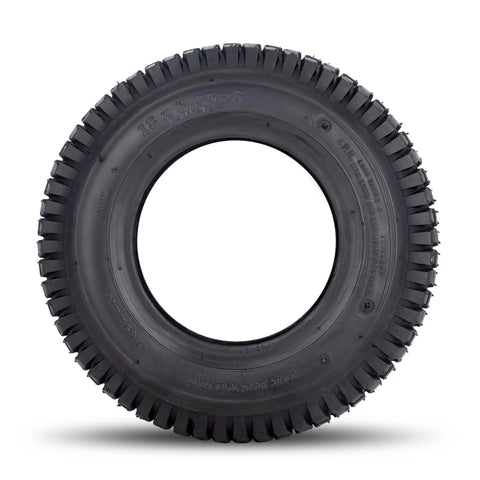 11x4.00-5 Lawn And Grass Tire Set Of Two, 4 Ply Tube Type, Multi Traction Pattern, 43A3, Ribbed Tread Tire Front View