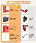 ARTELIO vs Others comparison chart features 4 Pack Aluminum Corner Clamps For Woodworking Wingman Gear, 5.5 Inch 90 Degree Joints
