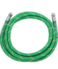 Middle-Pressure Steam Hose For Irons, High-Strength Flexible Silicone Rubber Tube, 9.8 Feet, Green, coiled view