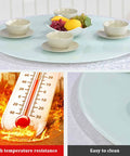 Rotating Tabletop Serving Tray With Lazy Susan Turntable For Dining Tables, 26.7 Inch, high temperature resistance, easy to clean