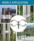 Heavy Duty Chain Link Fence Panel Clamps For One And Five Eighths Inch Frames Galvanized Dog Kennel Saddle Clamps Eight Pack