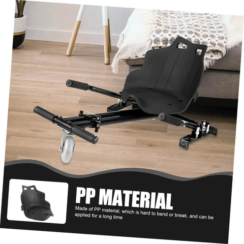 Replacement Kart Seat For Balancing Scooters And Go Karts, Lightweight Plastic Attachment, indoor setup view