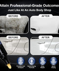 Before and after results with 2 Pack Magic Car Scratch Removal Pen Universal For All Colors, Easy To Use With Precision Tip