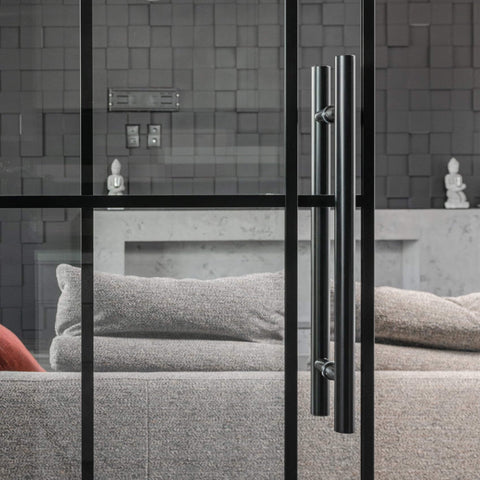 12-Inch Heavy-Duty 304 Stainless Steel Door Pull Handle For Interior And Exterior Use, Push Pull For Two-Side Glass And Barn Doors