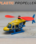 Toy helicopter with red Plastic Propeller Set For RC Planes And Helicopters Five Inch Fold Resistant Blades For STEM Projects