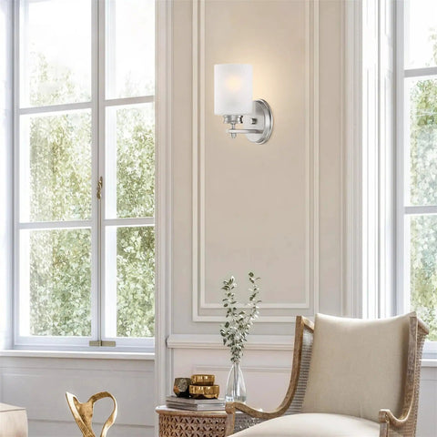 Living room with Dope Frosted Glass Pendant Shades Set Of 3 For Bathroom Vanity And Chandelier Upgrade, Modern Cylinder, 5 By 4 Inches