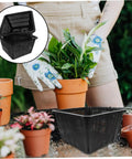 Hydroponic Plant Basket Net Pots 2 Pack For Veggie Growing, Lightweight Plastic Mesh Pots, Easy To Move And Relocate, Dope Garden Gear For Indoor And Outdoor Hydroponics in black