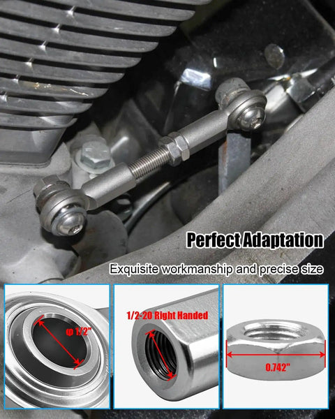 Stainless Steel Rod End Bearing Heim Joint 1/2 x 1/2-20 RH Female Thread Heavy Duty Workhorse Grade With High Load Capacity Ultra Precision Low Noise One Way Lubrication Valve For Quick Oil Injection Locking Ball and Copper Ring on engine linkage