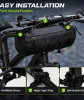 Bike Handlebar Bag For Trek Allant Plus 8 And Allant 7.4 Alpha 2.3 shown with 3-point secure fixation on handlebars
