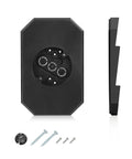 Outdoor Vinyl Siding Light Mounting Block With Built In Electrical Box Paintable Black Mounting Plate Kit For One Half Inch Siding