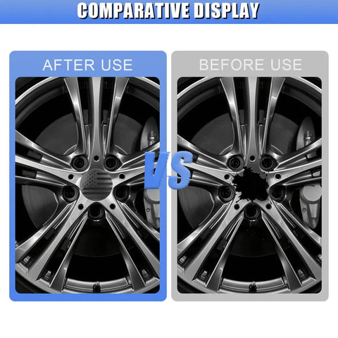 Four Pack American Flag Wheel Hub Center Cap Stickers Waterproof 56mm Universal Auto Exterior Decoration Decals For Car Truck SUV Weatherproof Dustproof Easy Install Black Flag Theme shown before and after installation on a wheel
