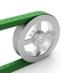 Adjustable V Belt With Flexible Connector For Easy Install And Length Tuning Open Ended To Endless Belt Size A One Half Inch Wide