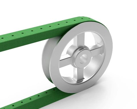 Adjustable V Belt With Flexible Connector For Easy Install And Length Tuning Open Ended To Endless Belt Size A One Half Inch Wide