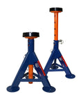 4 Ton Heavy Duty Flat Top Jack Stands Pair For Trucks, SUVs And Vans, Safe Lifting Support, Stable Triangular Base