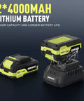 Beefy Half Inch Cordless Impact Wrench With 295 Ft Lbs Torque, Brushless Motor, 4Ah Battery And Charger Included