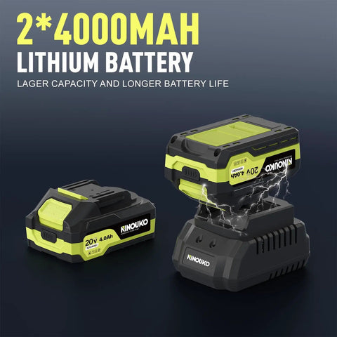Beefy Half Inch Cordless Impact Wrench With 295 Ft Lbs Torque, Brushless Motor, 4Ah Battery And Charger Included