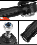 Front Outer Tie Rod End For Ford Focus 2000 2005 2006 Built Through December 4 2005 Replacement To Eliminate Uneven Tire Wear And Improve Steering Stability Left And Right, close-up detail