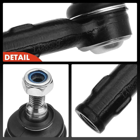 Front Outer Tie Rod End For Ford Focus 2000 2005 2006 Built Through December 4 2005 Replacement To Eliminate Uneven Tire Wear And Improve Steering Stability Left And Right, close-up detail