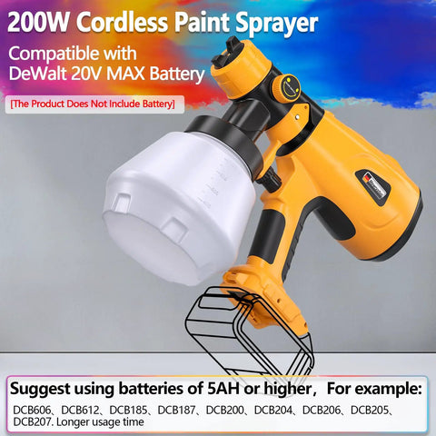 Top Shelf Cordless Spray Paint Gun With Four Swappable Tips For Rapid Fence And Chair Refreshes Breezy Hvlp Sprayer with 200W motor and cup.