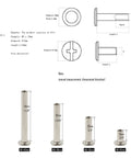 No Nonsense Heavy Duty Nickel Plated Chicago Screws Assortment Kit Featuring Phillips Head Binding Posts With M5 Sizes, various lengths and diameters.