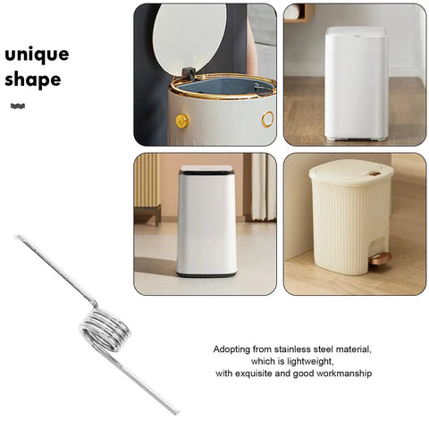 10 Pack Universal V-Shaped Torsion Springs For Trash Can Lid Repair Kits Featuring Stainless Steel Lightweight Construction For Easy Home Maintenance And Smooth Lid Operation With Minimal Storage Space Needed, spring close-up
