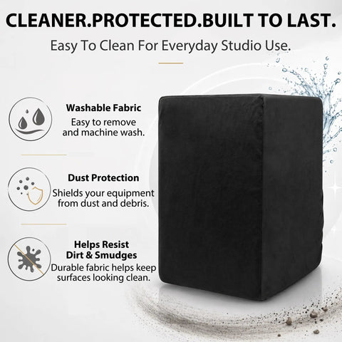 Heavy Duty Dust Cover For 8-Inch Studio Monitors Pro Grade Gear Shield Keeps Dust Off Yamaha HS8 Adam T7V KRK Rokit 8 G4