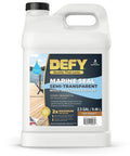 Top Shelf Heavy Duty Waterproof Wood Stain And Sealer For Marine Docks Boat Piers Marinas And Boardwalks Light Walnut Water Based Exterior Finish 2.5 Gallon container with label.