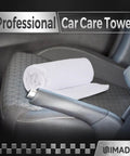 100 Pack Heavy Duty Shop Towels Microfiber Cleaning Rags For Cars And Auto Detailing on car seat