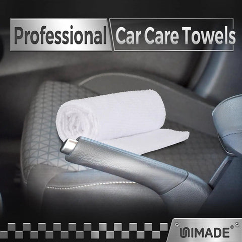 100 Pack Heavy Duty Shop Towels Microfiber Cleaning Rags For Cars And Auto Detailing on car seat
