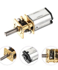 Ultra Tiny 3V 15RPM Micro DC Gear Motor With 1 To 298 Reduction, 3mm Shaft, 10mm Output, Metal Gearbox in four angles