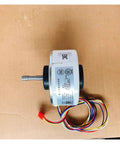 Brushless DC Indoor Fan Motor for Air Conditioners Replacement for MFD 24CXT with wires on cardboard background