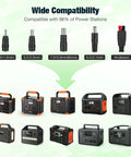 Diagram showing wide compatibility of Power Beast 2400W Portable Power Station with various connectors for multiple devices.