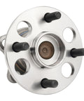Front view of rear wheel hub bearing assembly with ABS for 2007-2014 Toyota Yaris, 2012-2019 Prius C, 2013 Scion iQ 4 lug