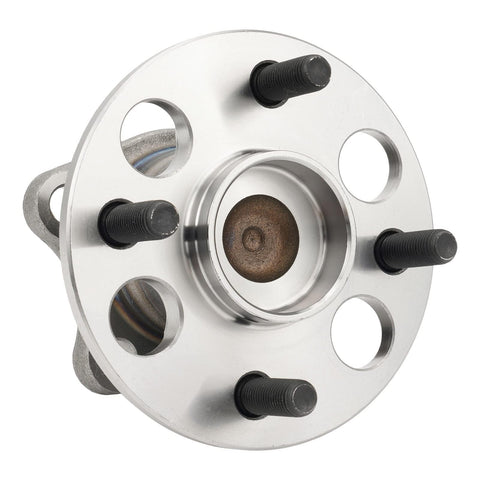 Front view of rear wheel hub bearing assembly with ABS for 2007-2014 Toyota Yaris, 2012-2019 Prius C, 2013 Scion iQ 4 lug