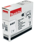 Box of 10mm (3/8 inch) drill, showing Makita branding and product description in multiple languages.