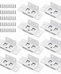 Heavy Duty Stainless Steel Hidden Corner Brackets with screws for cabinets tables chairs DIY repair high load bearing