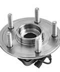 2 Front Wheel Bearing Hubs Set For 2012 To 2018 Ram 1500 Front Replacement 5 Lug 3 Bolt Triangular Flange ABS Sensor