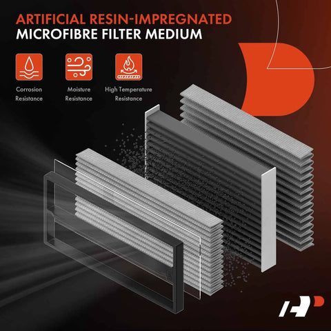 Beefed-Up Engine Air Filter Compatible With Hyundai Santa Fe 2019 2020 Palisade 2020 2022 Kia Sorento 2016 2020 filter medium diagram.