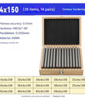 Top Shelf Alloy Steel Parallel Gauge Blocks Kit With 14 Super Precise Pairs Ready To Roll For CNC Milling Routers And Table Saws No Frills Shop Essentials For Dead On Alignment Every Time in a wooden box, 4x150 size.
