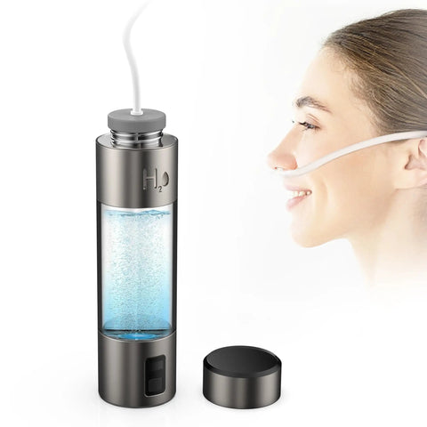 Hydrogen Water Generator And Inhaler With Nasal Tube Dual Mode Delivers 3000 Plus PPB In Five Minutes And 5000 Plus PPB In Ten Minutes