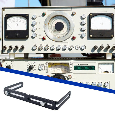 Two Sets Universal Mounting Brackets For CB Ham Radios, Transceivers And Scanners, Adjustable Width 6.3 To 10.6 Inches