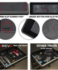 Extra Large Tool Box Organizer Tray Set 12 Piece Divider Kit With Non Slip Trays In 4 Sizes for tool chest drawers
