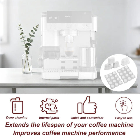Espresso Machine Cleaning Kit For Ninja Luxe Cafe With Descaling Tabs And Water Filters Includes 24 Cleaning Tabs And 4 Filters For Deep Clean Mineral Build Up Removal And Easy Maintenance, espresso machine with tabs