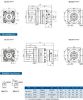 Heavy Duty Helical Gear Planetary Reducer Real Deal Servo Motor Speed Drive Unit showing detailed dimensions and design specifications.