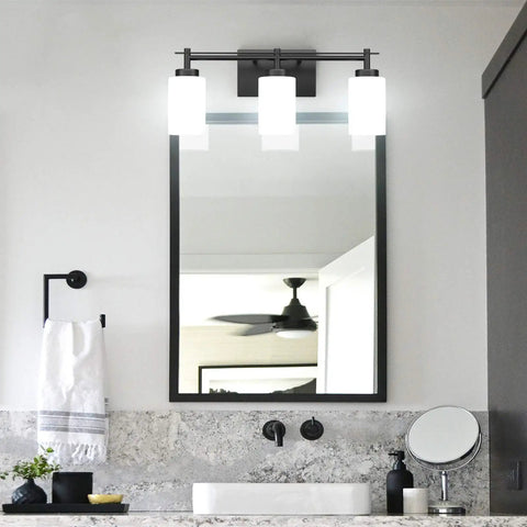 Black Vintage Vanity Light For Bathroom Industrial Wall Fixture Over Mirror With E26 US Socket Not Included Bulbs
