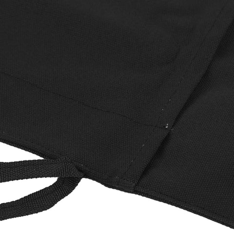 Heavy Duty Chef Knife Roll Bag Forged From Hella Tough 16a Canvas To Shield All Sharp Kitchen Blades During Daily Grinds Smooth Travel Or Quick Cleanups, showing black fabric and strap.
