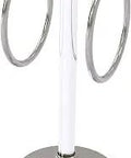 CV GTRST 10 Clearview Vanity Top Ring With Twisted Accents Guest Towel Holder In Satin Nickel Finish Solid Brass Bathroom Organizer