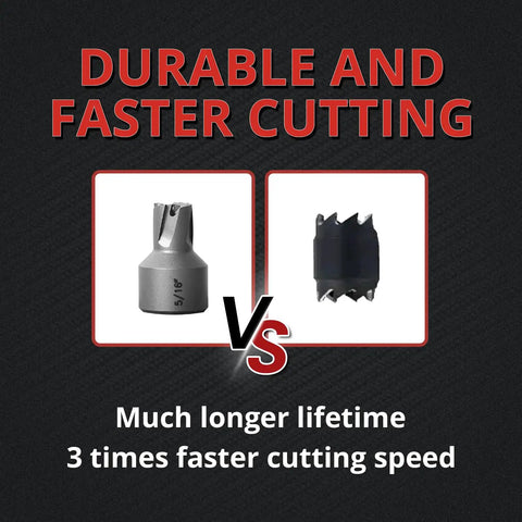 Spot Weld Cutter Drill Bits Set for Auto Body and Car Restoration comparison showing annular cutter vs standard bit