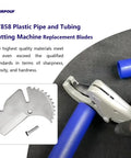Replace Blade For Plastic Pipe And Tubing Cutter 1/8 Inch To 1-5/8 Inch Two Pack Pro Grade cutting blue plastic pipe