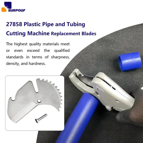 Replace Blade For Plastic Pipe And Tubing Cutter 1/8 Inch To 1-5/8 Inch Two Pack Pro Grade cutting blue plastic pipe